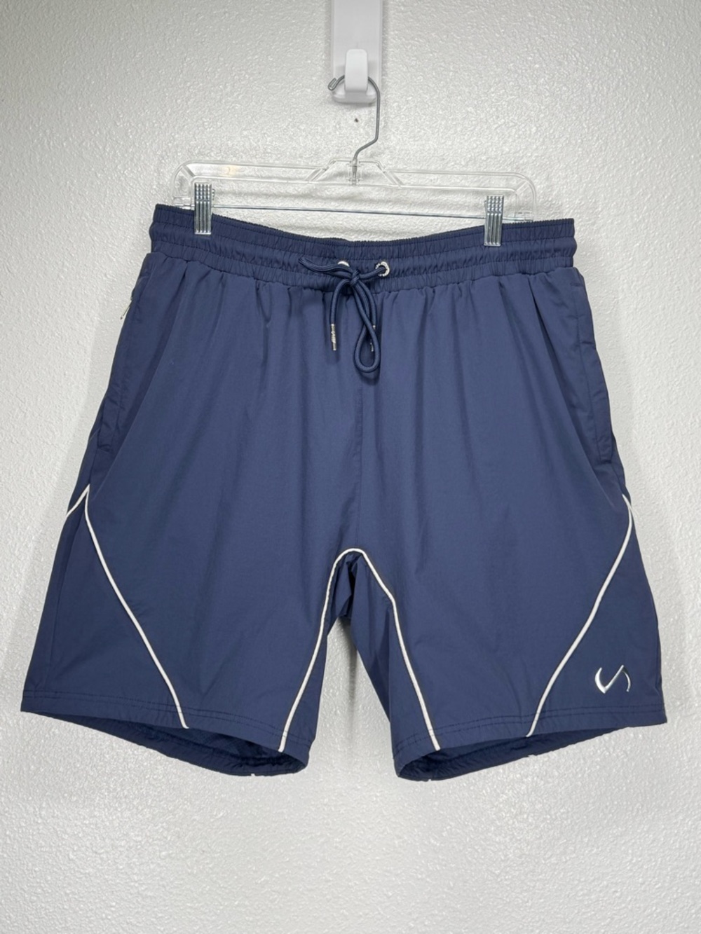 TLF Take Life Further GTS Gym To Street Track Shorts Navy Blue XL #25097